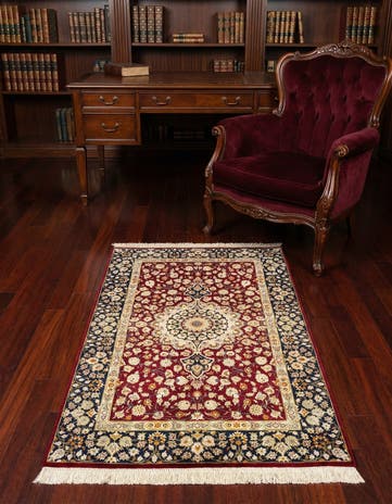 2' 7 x 3' 11 Ghom Silk Rug