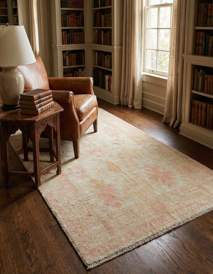 Detail image of 4' x 6' 2 Hand Knotted Oushak Wool Rug