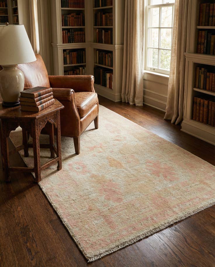 Detail image of 4' x 6' 2 Hand Knotted Oushak Wool Rug