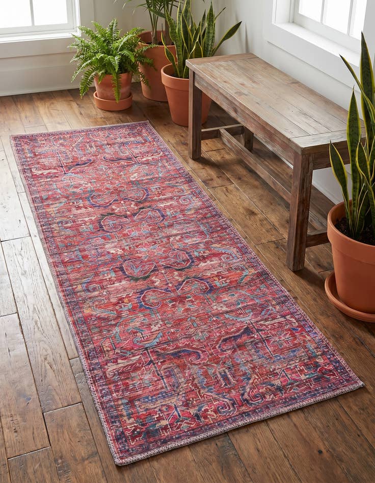 Detail image of 2' x 4' Washable Maahru Runner Rug