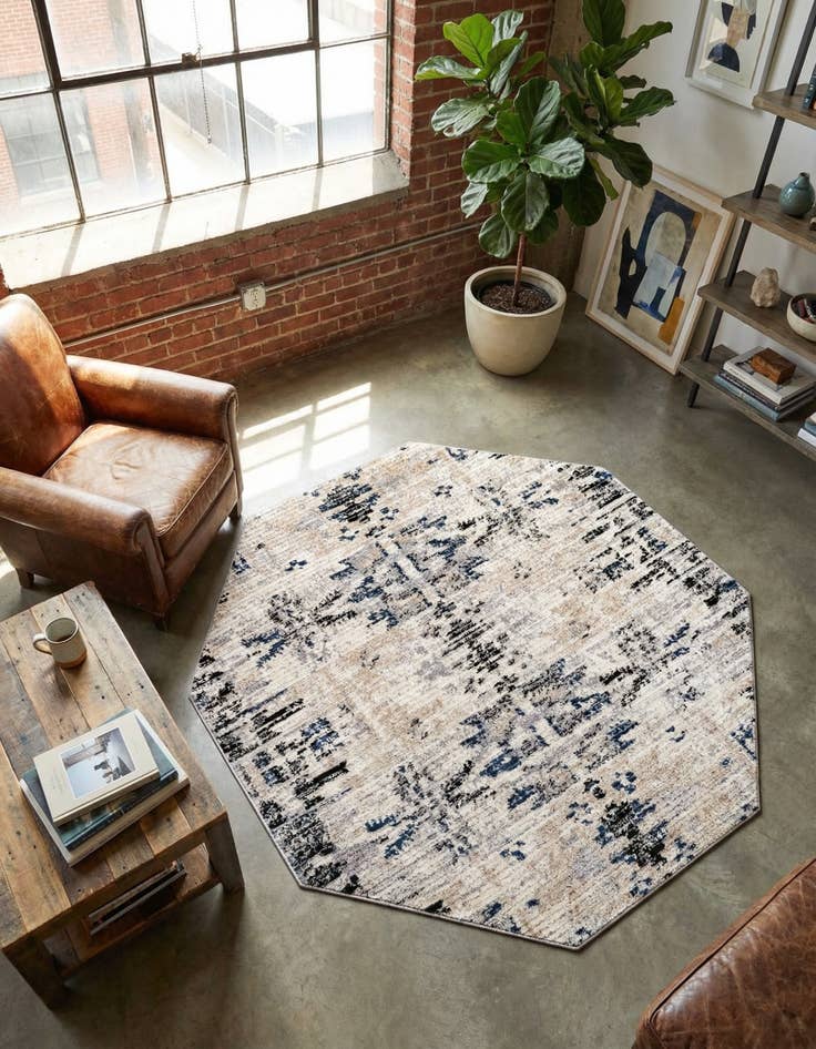 Detail image of 7' x 7' Tucson Octagon Rug