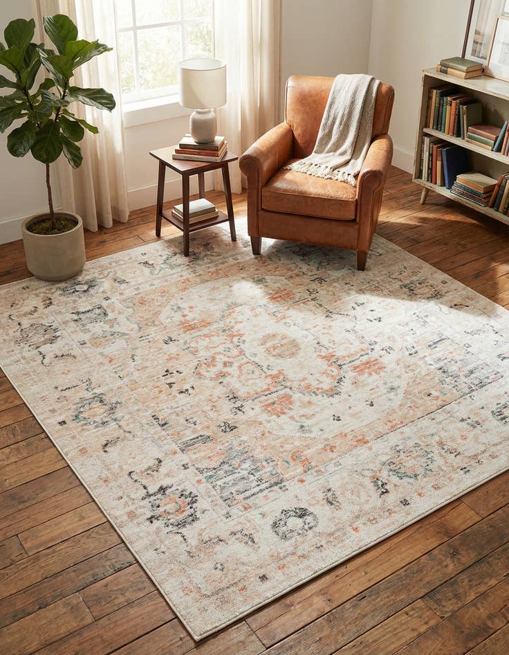 Detail image of 7' x 7' Madeline Vintage Square Rug