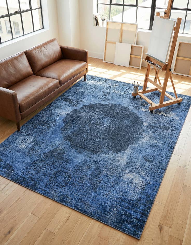 Detail image of 7' 10 x 10' Washable Yara Rug