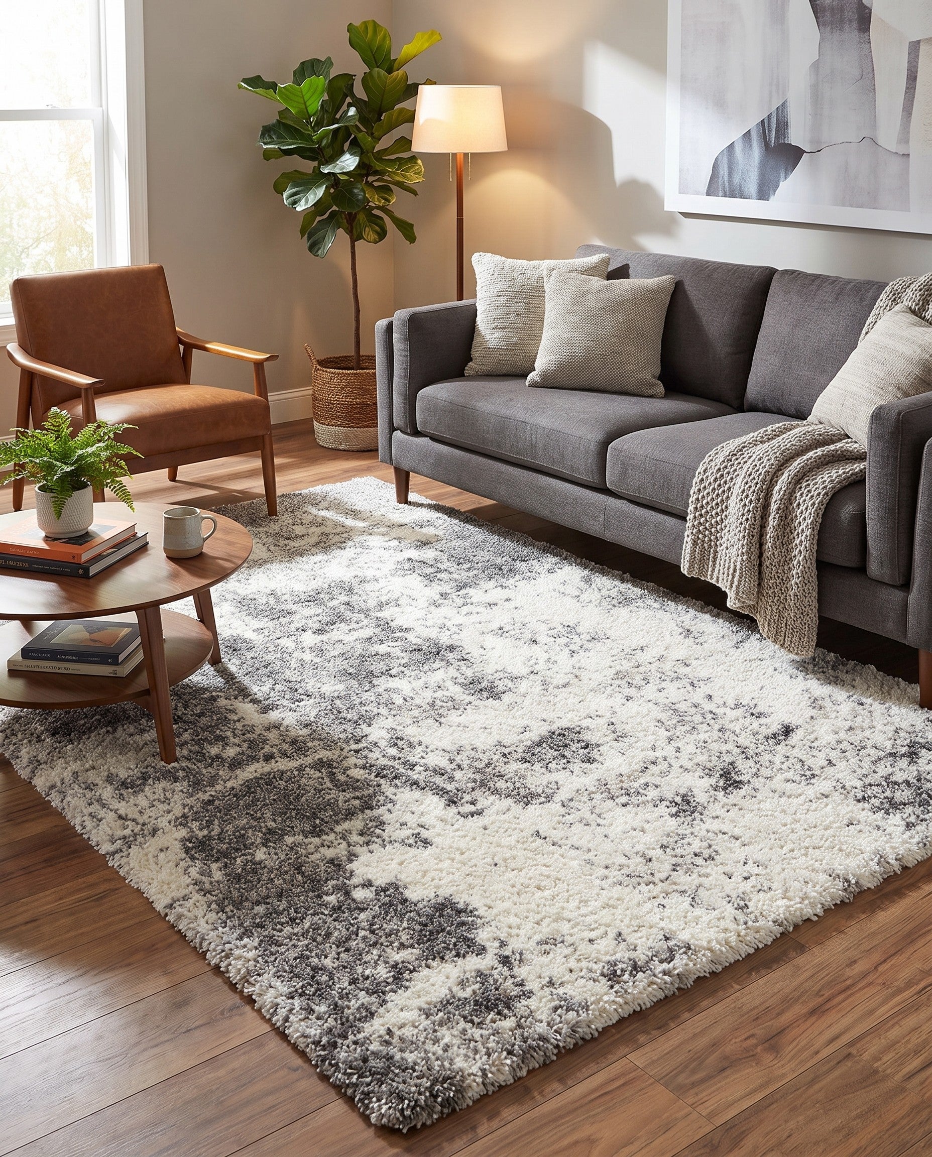 5' 3 x 8' Soft Touch Shag Rug