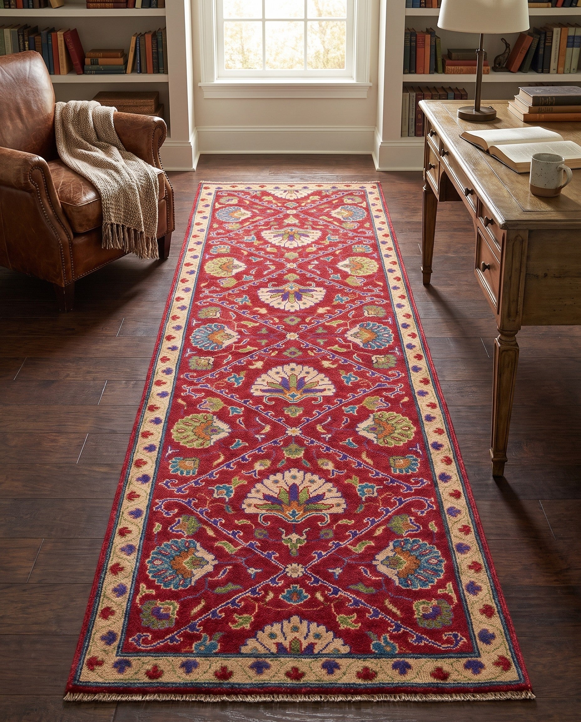 2' 9 x 8' 1 Hand Knotted Kazak Runner Rug