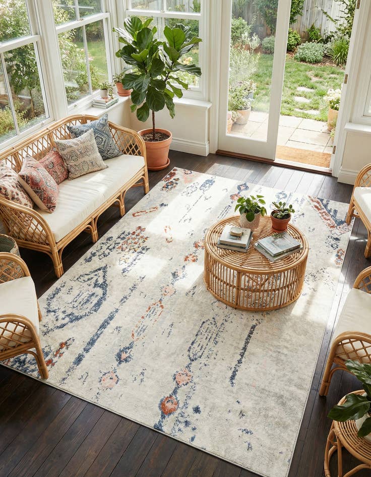 Detail image of 6' x 9' Kamala Washable Rug