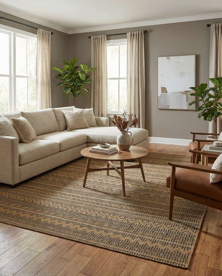 8' x 11' 4 Easy-Clean Modern Indoor / Outdoor Rug