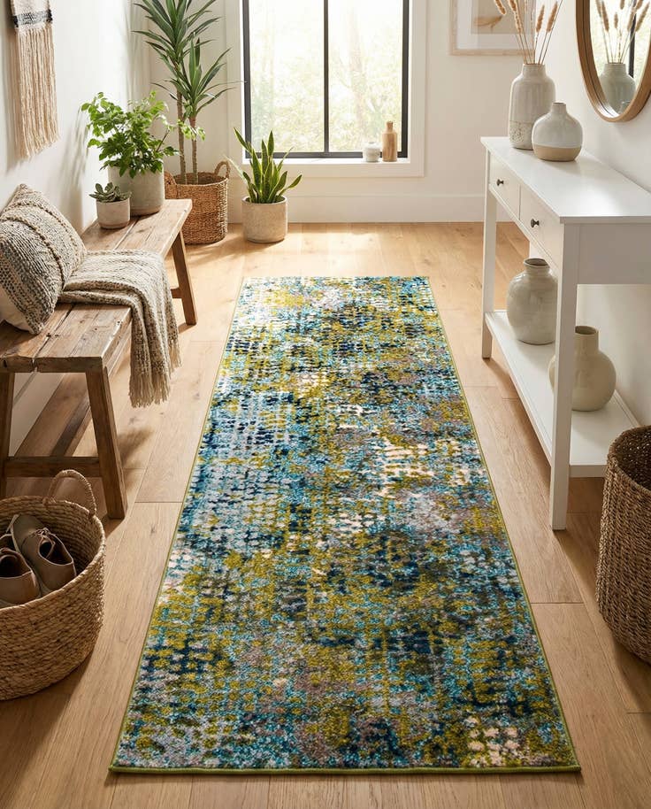 Detailansicht von 65cm x 200cm Waschbar Spectrum Läufer Teppich