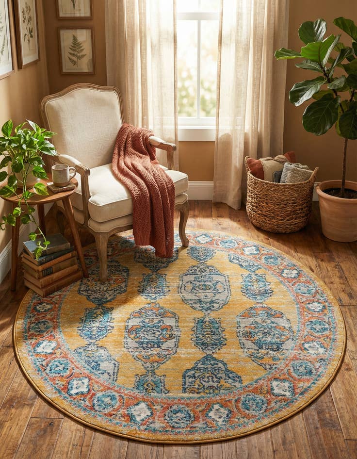 Detail image of 4' x 4' Lola Round Rug