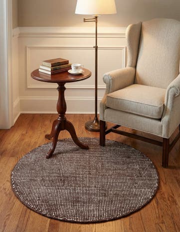 3' 1 x 3' 1 Hand Woven Jill Zarin English Manor Wool Round Rug