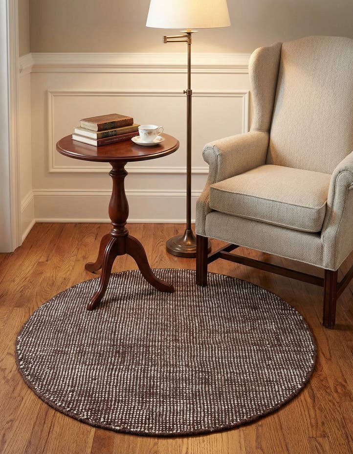 3' 1 x 3' 1 Hand Woven Jill Zarin English Mano...