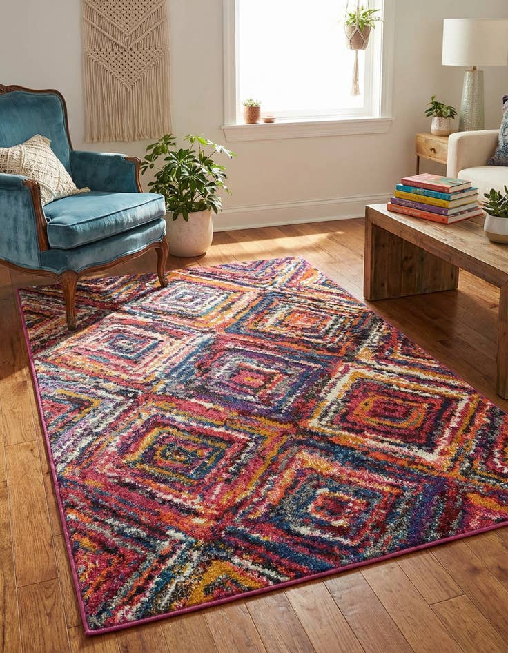 Detail image of 3' 3 x 5' 3 Washable Hyacinth Rug