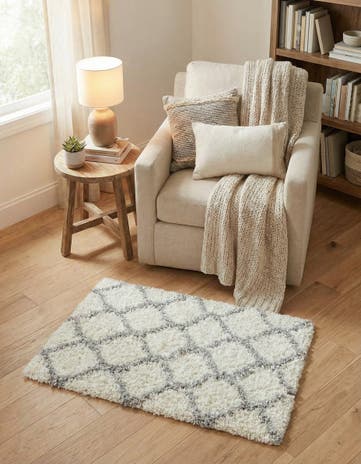 2' x 3' Lattice Shag Rug