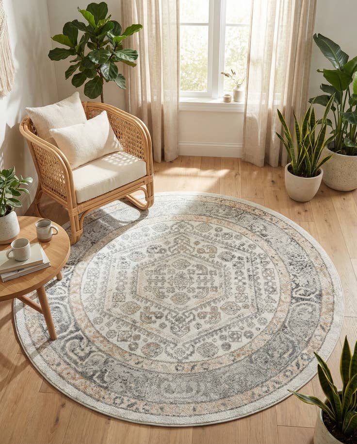 Detail image of 6' 1 x 6' 1 Aurelia Round Rug