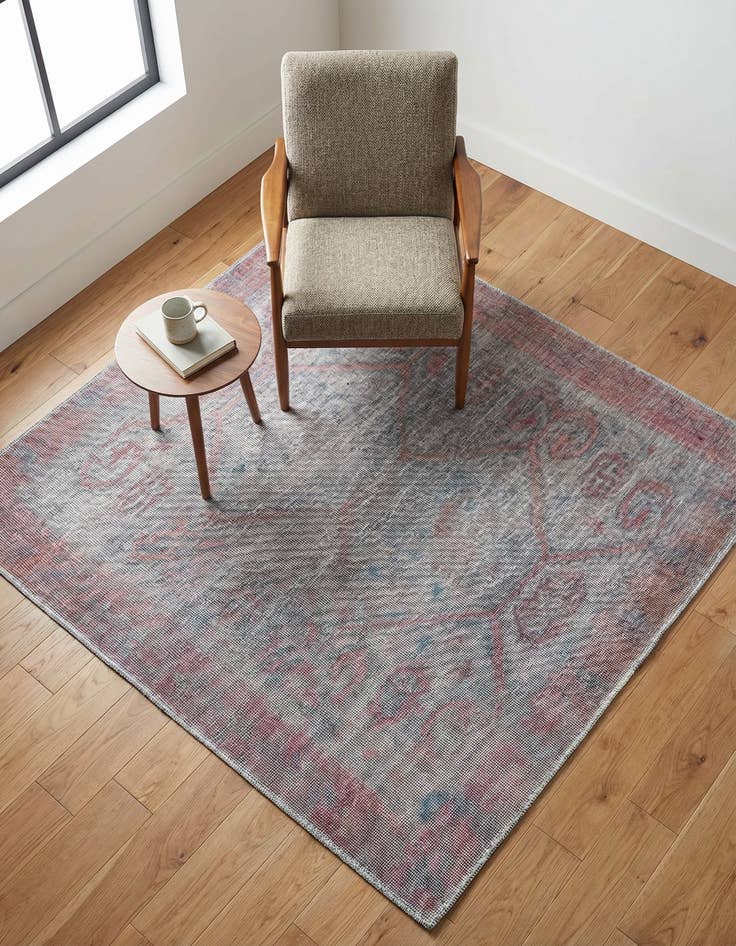 Detail image of 5' 3 x 5' 3  Washable Sisu Square Rug