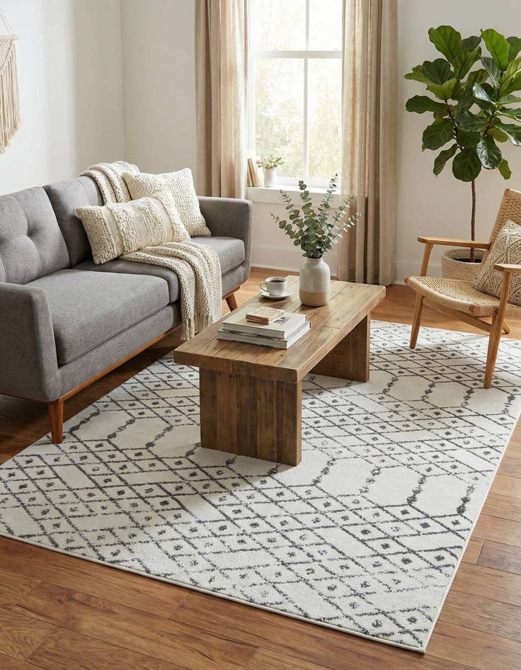 Detail image of 6' x 9' Paxon Trellis Rug