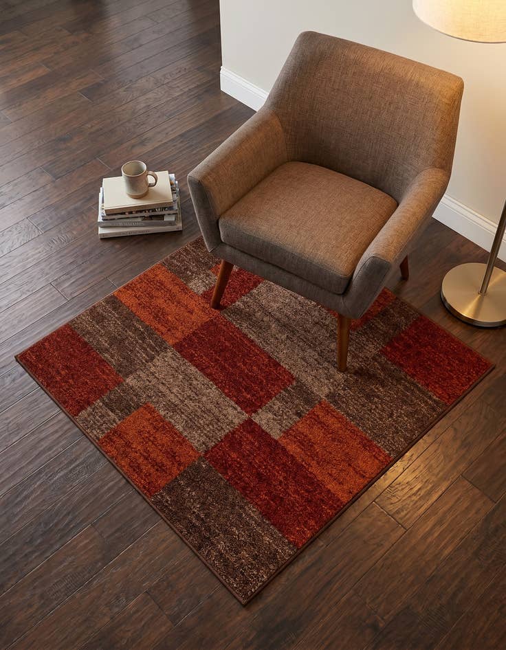 Detail image of 4' x 4' Equinox Square Rug