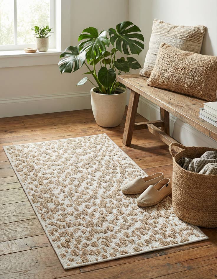 Detail image of 2' x 3' 1 Washable Safari Indoor / Outdoor Rug