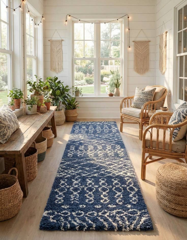 Detail image of 2' 7 x 10' Marrakesh Shag Runner Rug