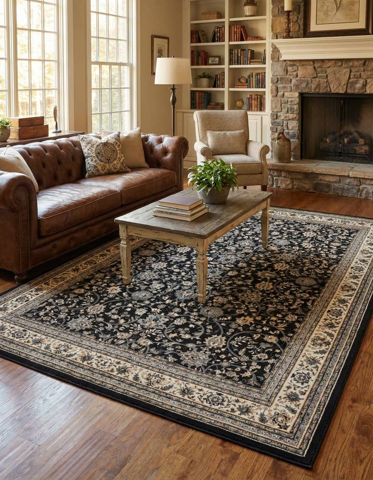 Detail image of 10' x 14' Kashan Design Rug