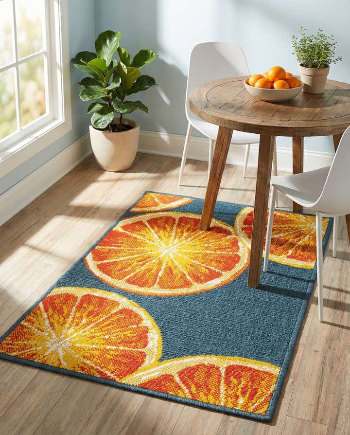 2' x 3' Easy-Clean Modern Indoor / Outdoor Rug