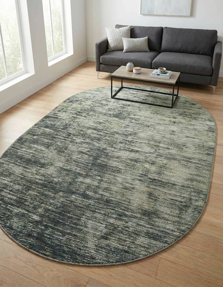 Detail image of 7' 6 x 10' 6 Asha Oval Rug