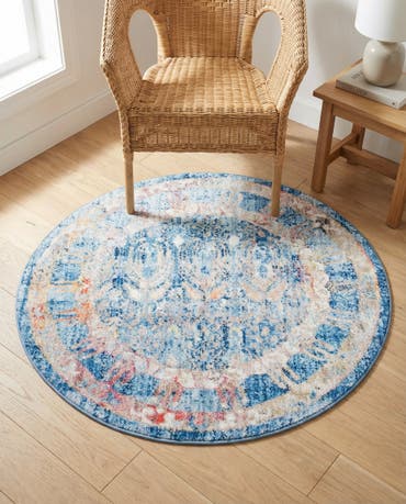  3' 3 x 3' 3 Williamsburg Round Rug
