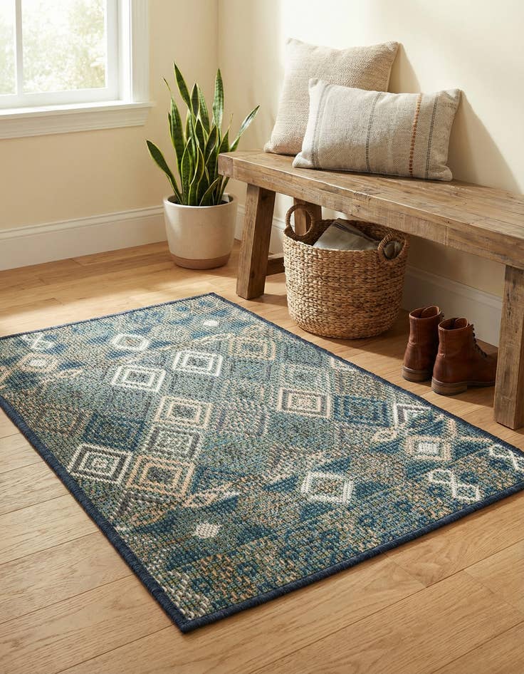 Detail image of 2' x 3'  Washable Baja Indoor / Outdoor Rug