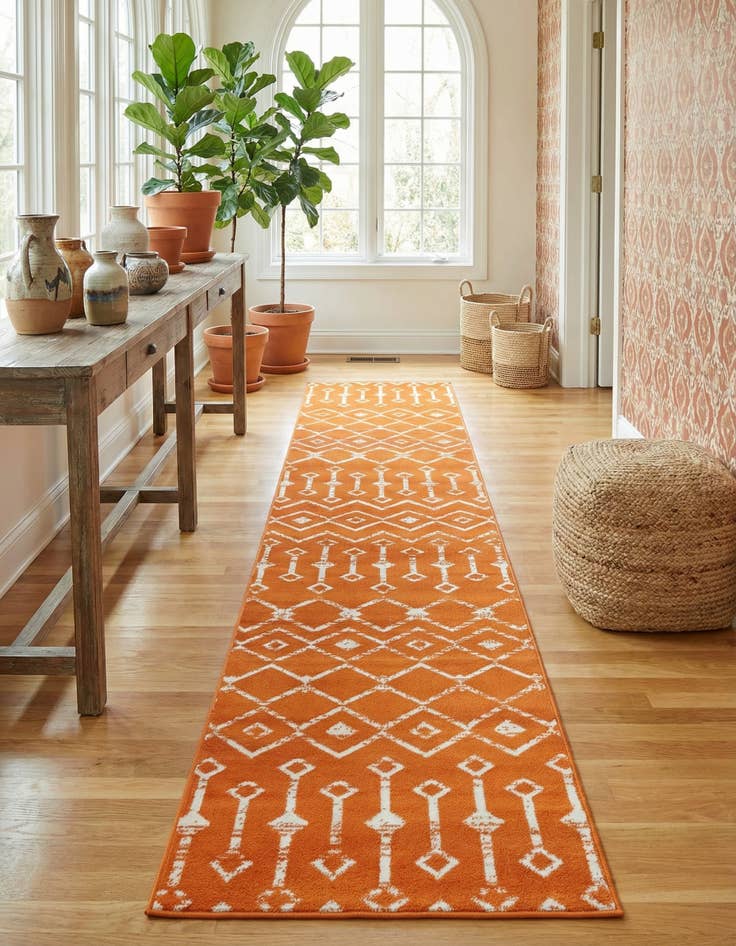 Detail image of 2' x 9' 10 Kasbah Trellis Runner Rug