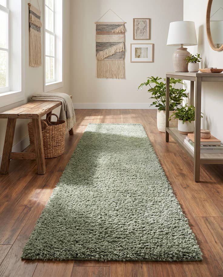 Detail image of 2' x 8' Zermatt Shag Runner Rug