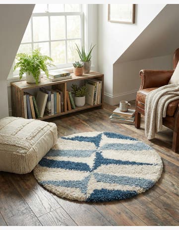 3' 3 x 3' 3 Athena Shag Round Rug