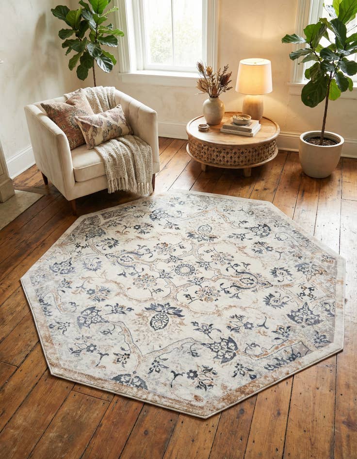 Detail image of 7' 10 x 7' 10 Highbury Octagon Rug