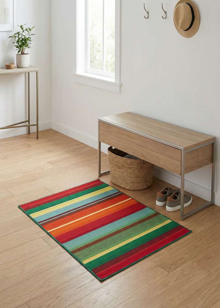 2' x 3' Easy-Clean Modern Indoor / Outdoor Rug