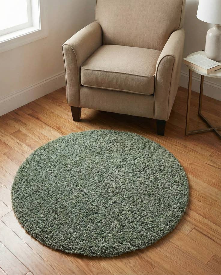Detail image of 3' x 3' Zermatt Shag Round Rug