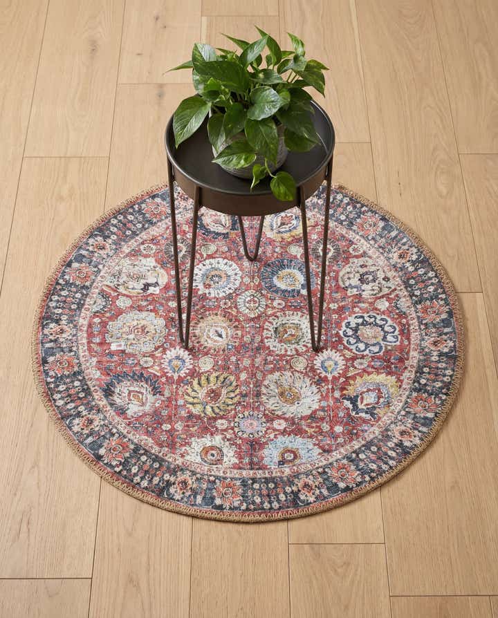 2' x 2' Washable Timeless Round Rug