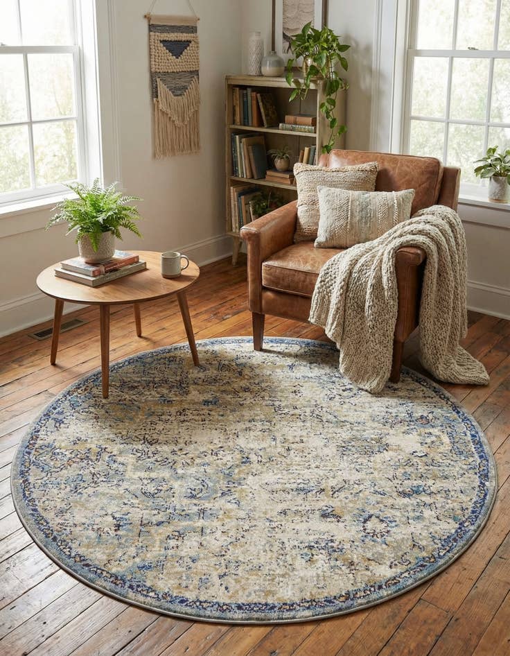 Detail image of 5' x 5' Charlotte Round Rug