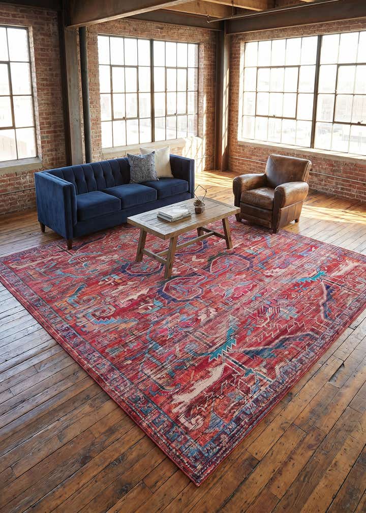 10' 6 x 10' 6 Washable Maahru Square Rug
