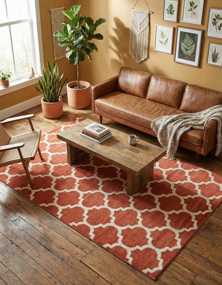 Detail image of 6' x 9' Lattice Rug