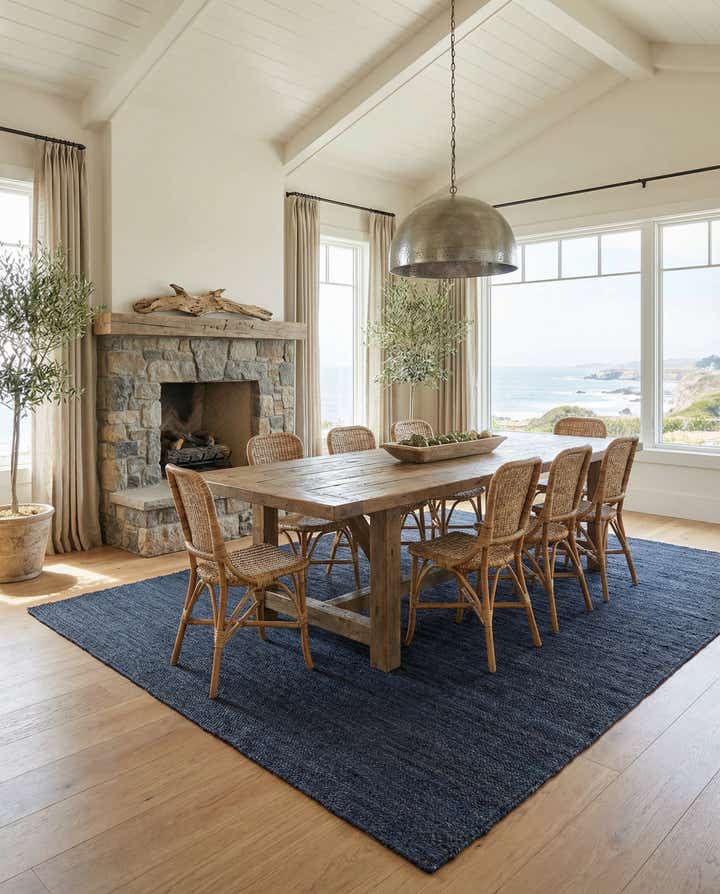 10' x 14' 1 Handmade Braided Jute Rug