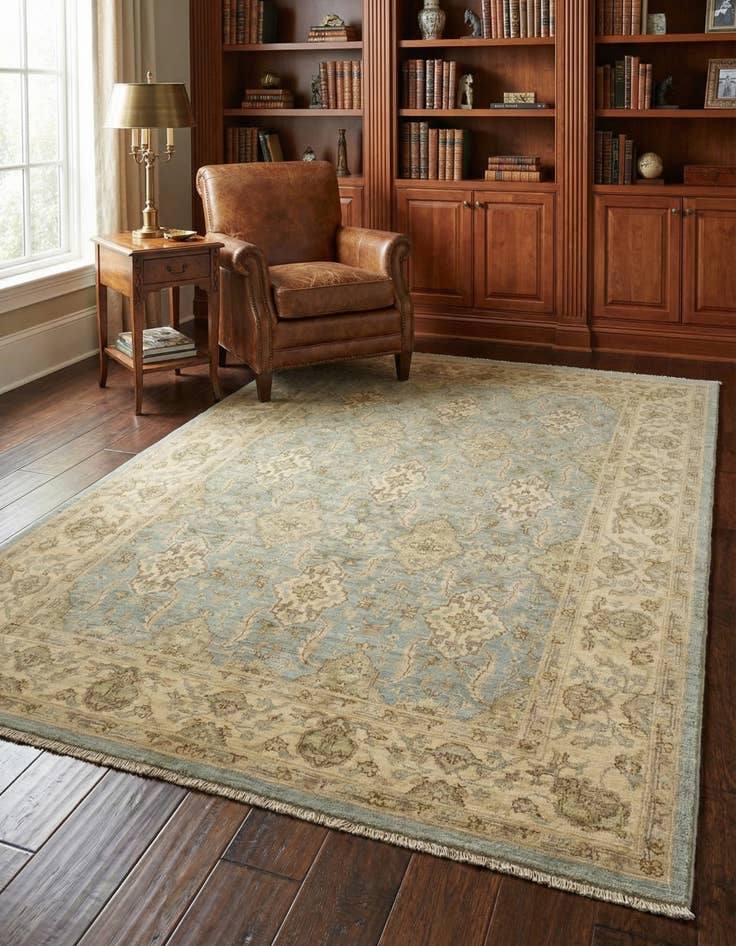 Detail image of 5' x 6' 6 Peshawar Ziegler Rug