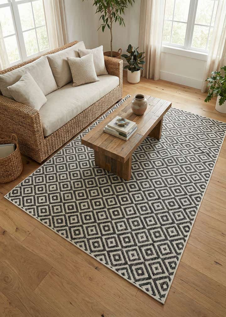 5' 3 x 8' Easy-Clean Jill Zarin Costa Rica Indoor / Outdoor Rug
