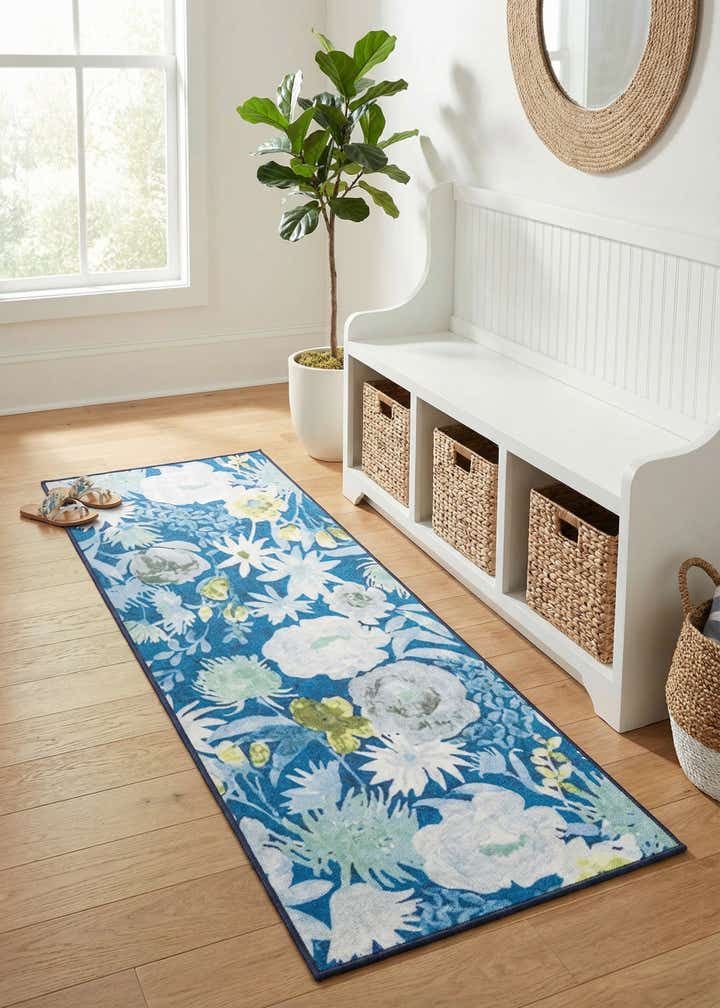 2' x 5' 1 Easy-Clean Jill Zarin Caribbean Indoor / Outdoor Runner Rug