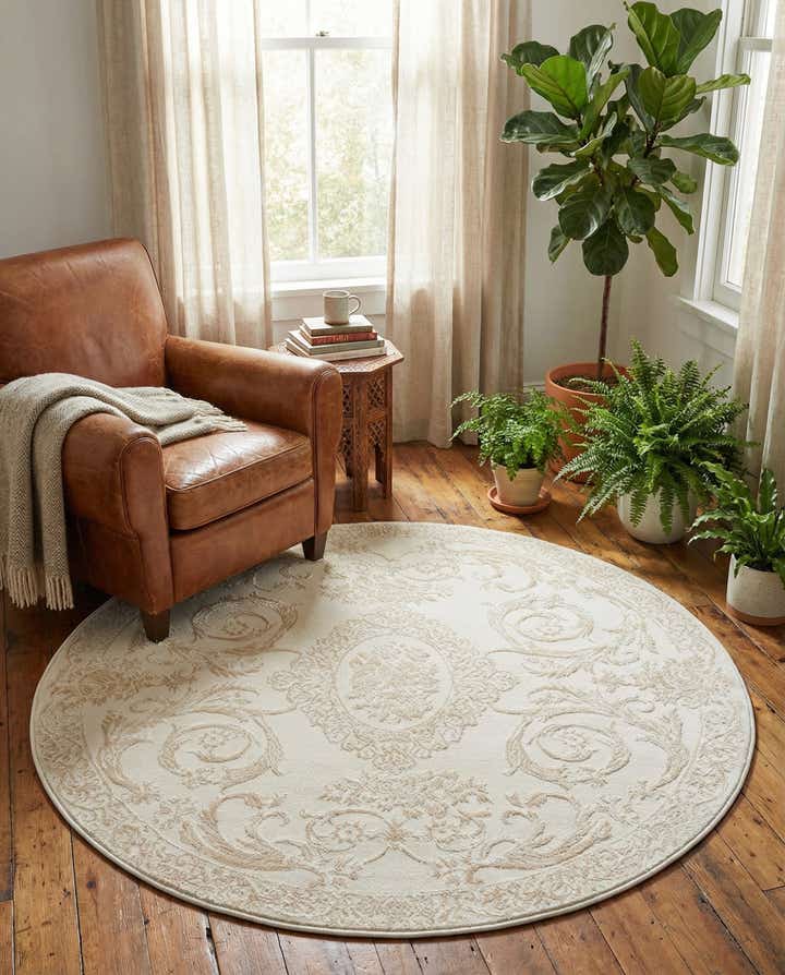 5' 3 x 5' 3 Finsbury Round Rug