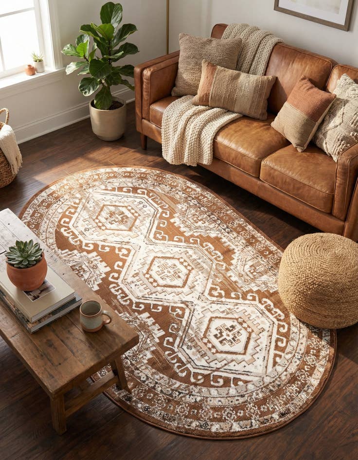 Detail image of 5' 3 x 8' Charlotte Oval Rug