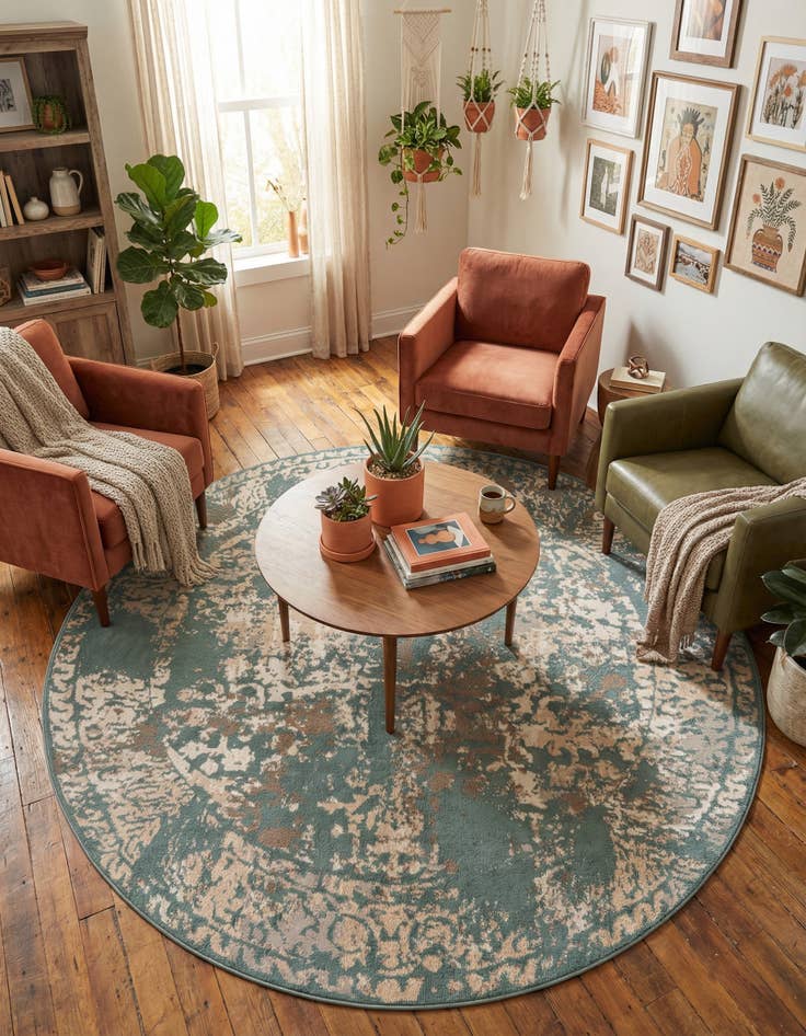 Detail image of 8' x 8' Mojave Round Rug