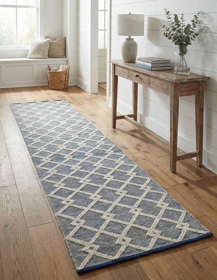 Detail image of 2' 7 x 12' Hand Knotted Jill Zarin Dorset Runner Rug