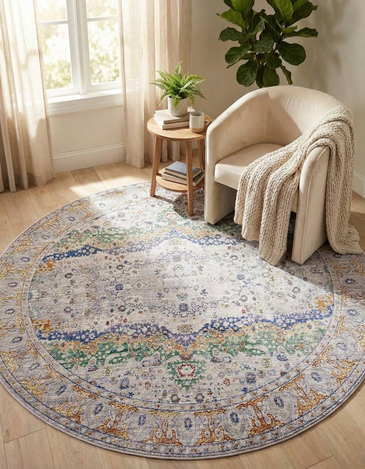 Detail image of 8' x 8' Alexis Round Rug