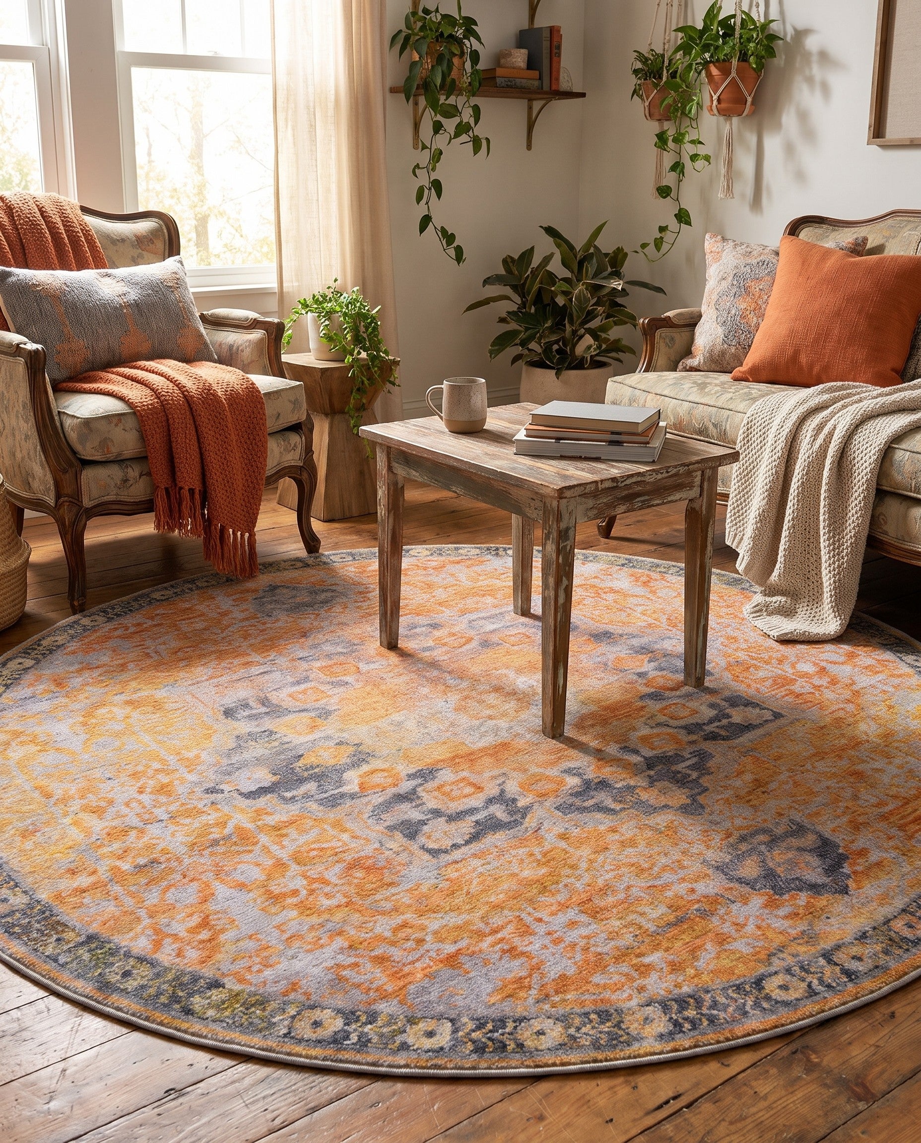 155cm x 155cm Renaissance Round Rug
