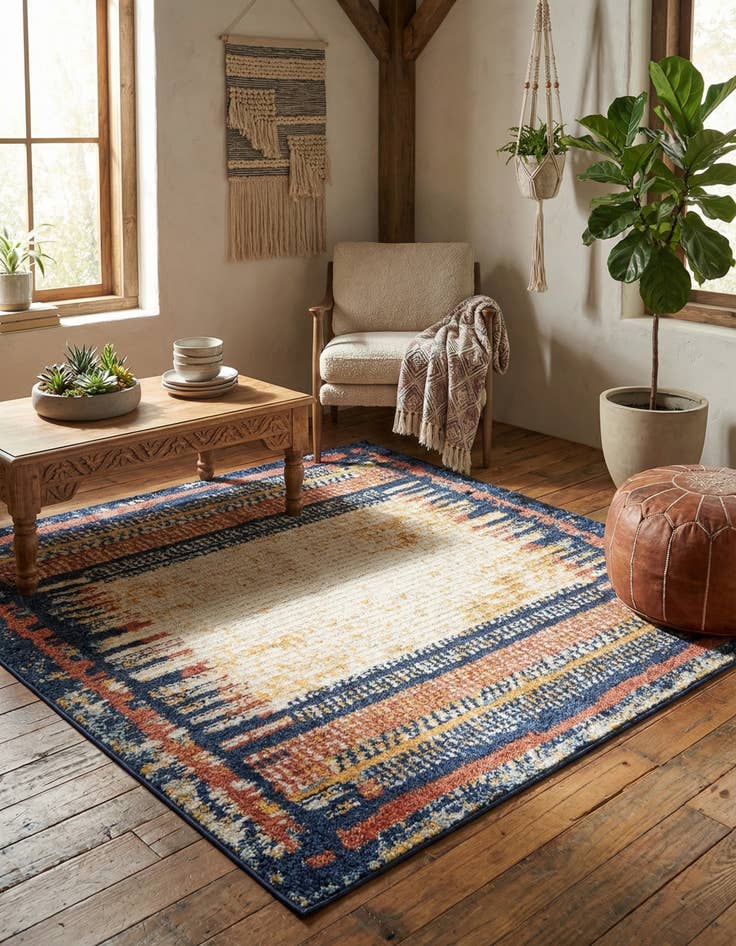 Detail image of 5' 3 x 5' 3 Tagine Square Rug