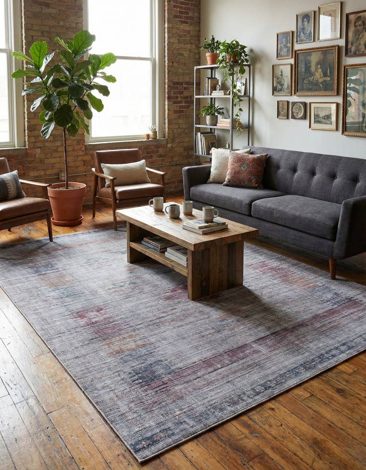 Detail image of 9' 2 x 12'  Washable Sisu Rug